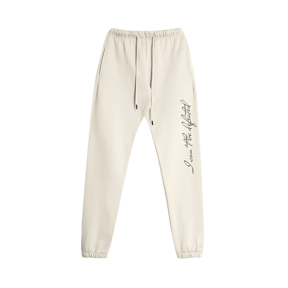 I won't be defeated joggers